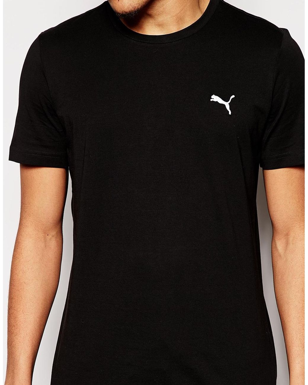 PUMA T-Shirt With Small Logo in Black for Men | Lyst