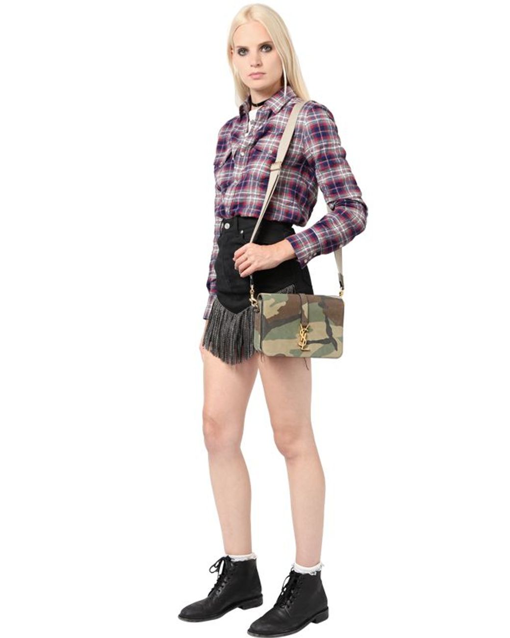 Camo ysl bag clearance