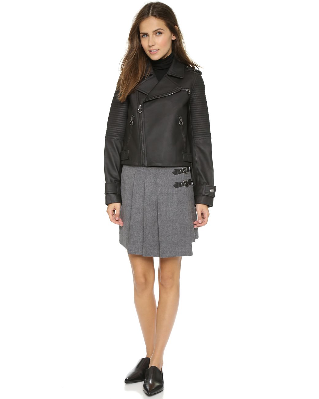Marc jacobs leather jacket cheap womens