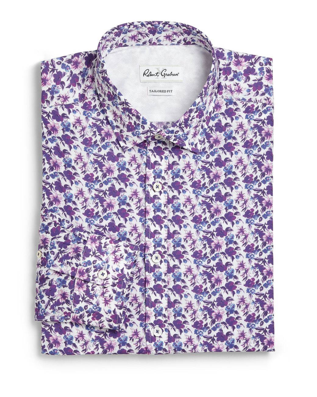 Robert Graham Floral Print Dress Shirt 