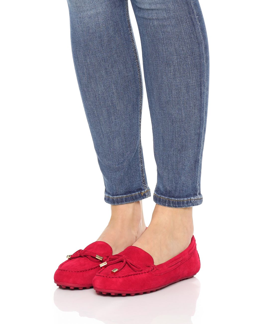 MICHAEL Michael Kors Daisy Moccasins in Red | Lyst