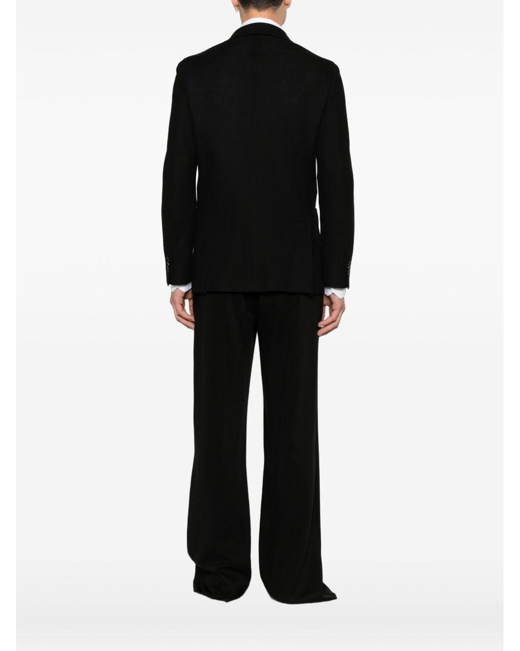 Blazer Con Spilla Con Logo di Lardini in Black da Uomo