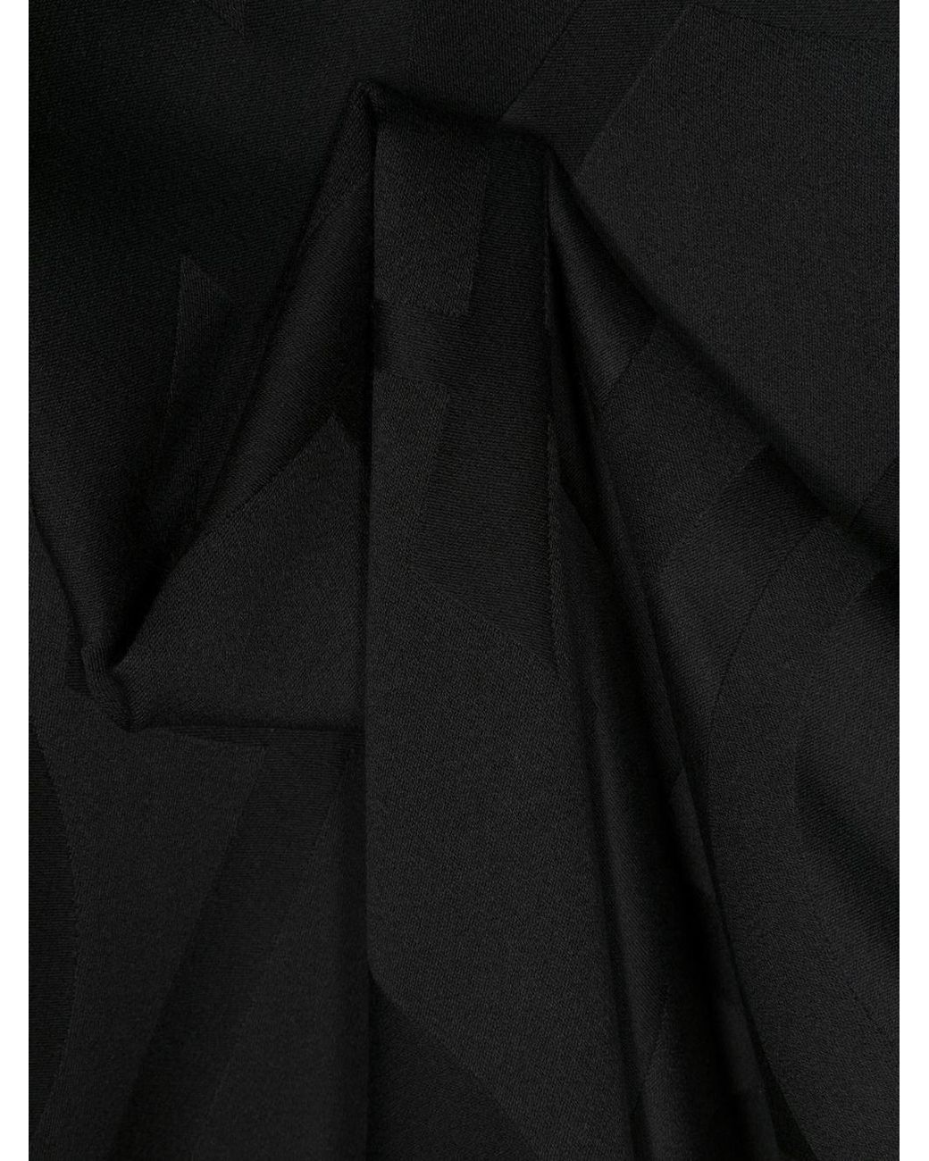 Sciarpa Con Effetto Jacquard di Saint Laurent in Black da Uomo
