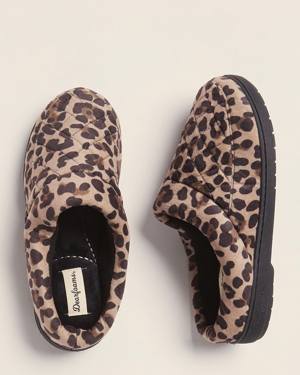 dearfoams women's quilted velour clog slippers