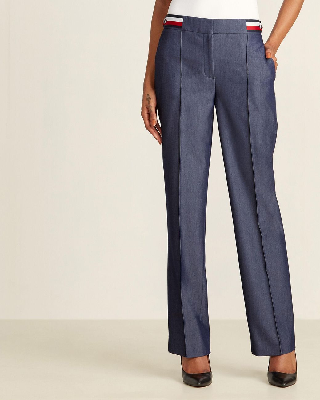 dressy denim pant suits