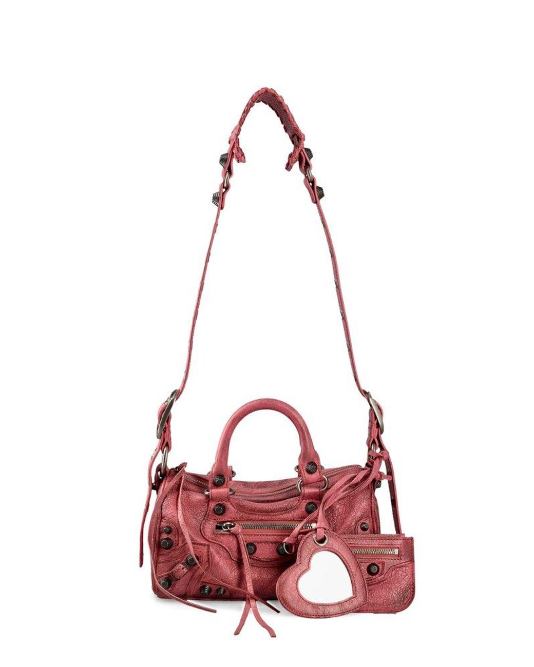 Women's Crush Medium Chain Bag in Dark Red | Balenciaga US