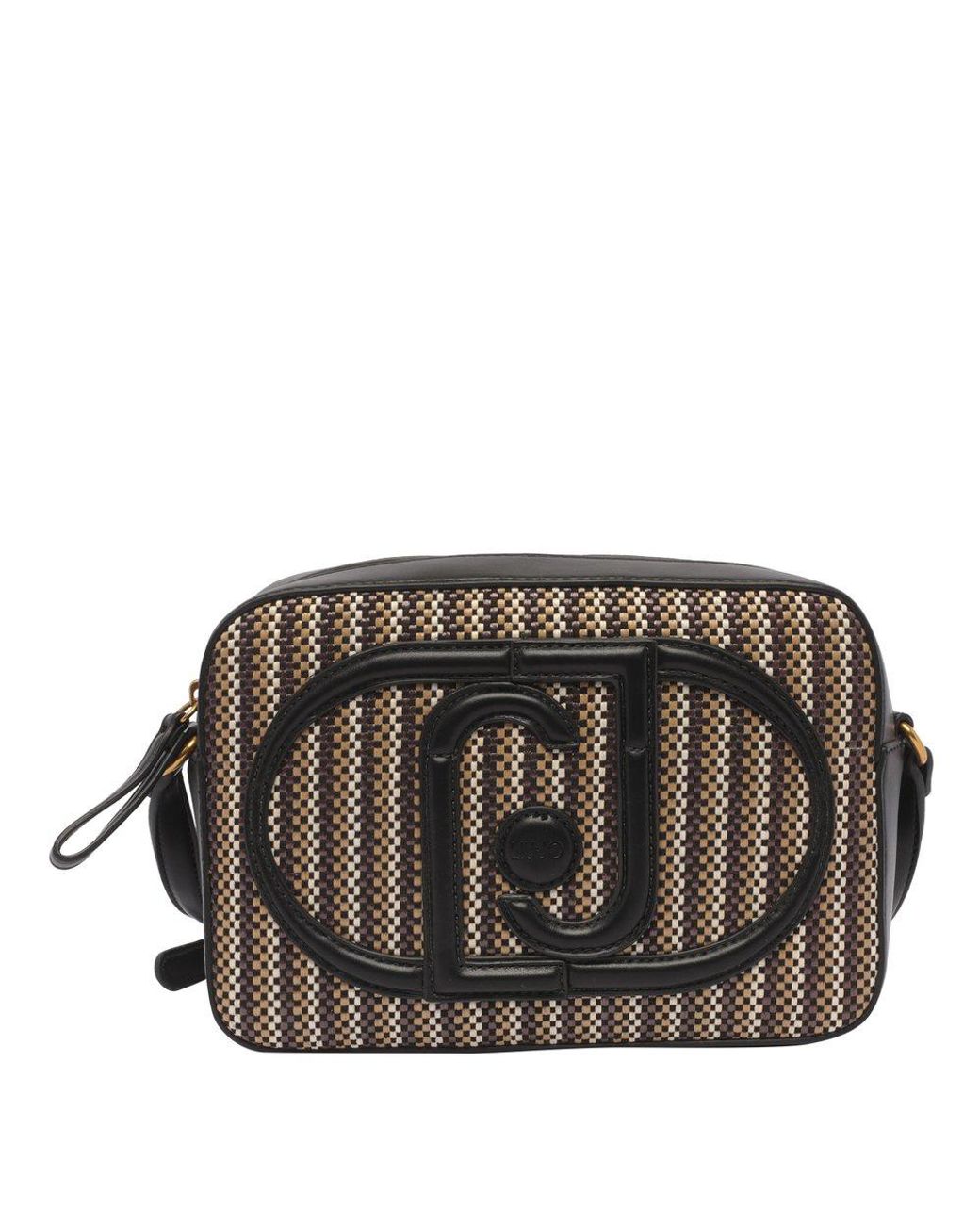 LIU JO Striped monogram-print Backpack - Farfetch