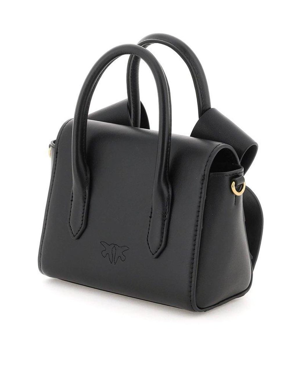 Pinko Aika Baby Purse With Ribbon Inserts in Black | Lyst 