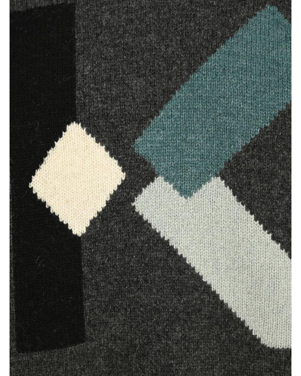 KENZO Wool K Intarsia Knit Sweater in Grey (Gray) for Men - Save 