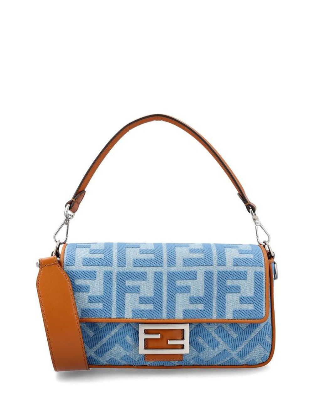 【関税&送料込】Fendi Embroidered Denim Summer Shopping Bag Fendi - Logo detail tote bag Denim - The Corner