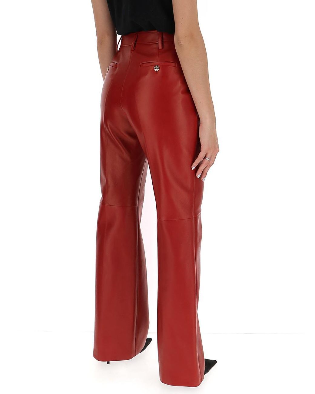 Shiny soft leather pants  Gucci  Men  Luisaviaroma