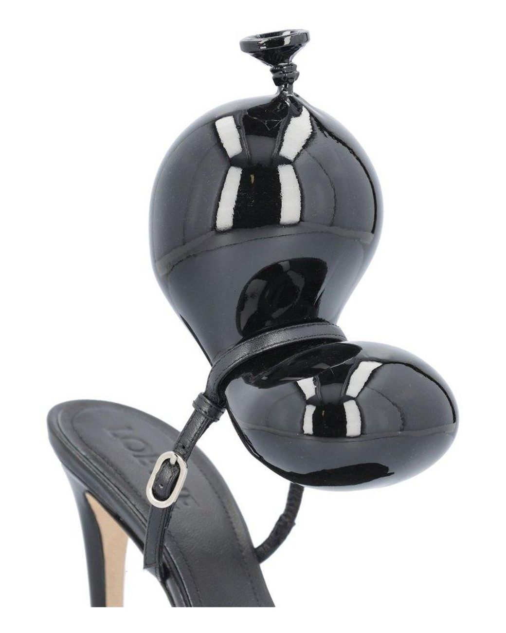 Loewe Balloon Strap Sandals in Black | Lyst