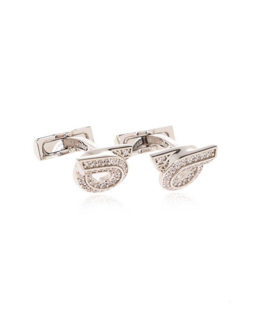 Ferragamo Cuff Links With Logo in Metallic for Men Lyst UK