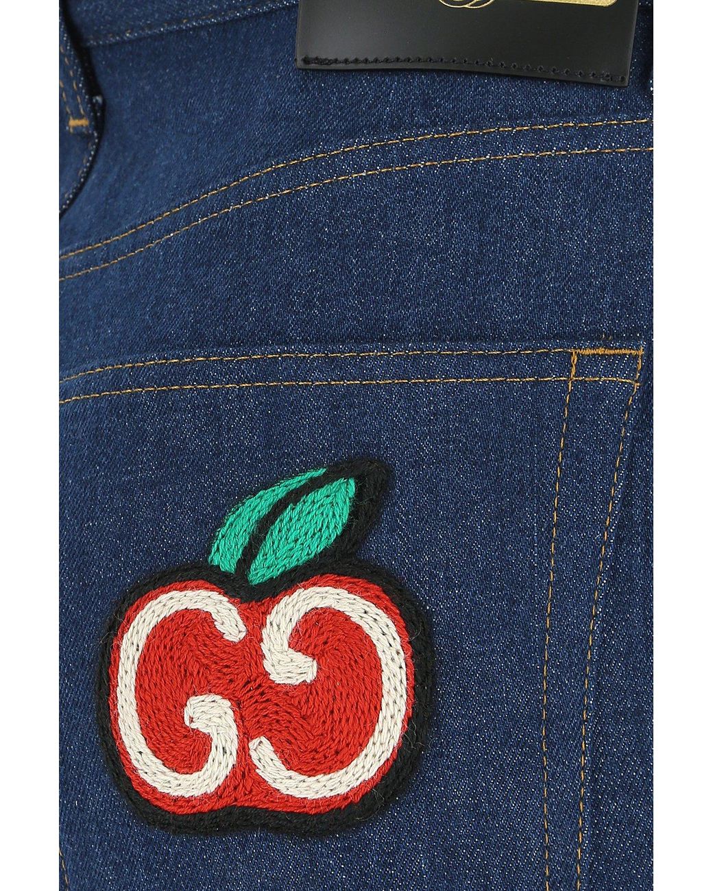 gucci patch jeans