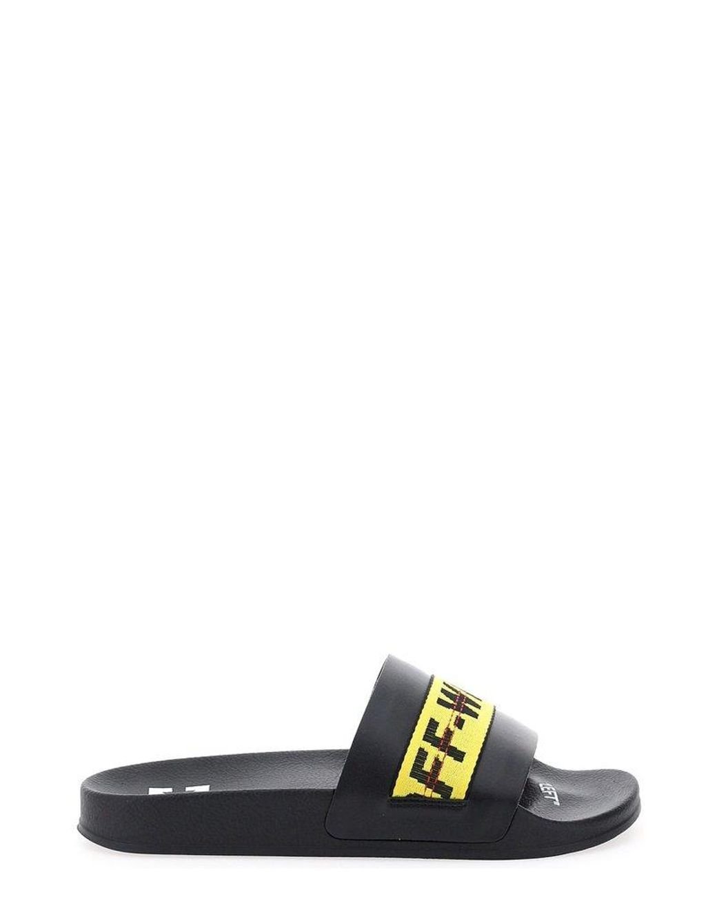 Off-White c/o Virgil Abloh Industrial Logo Printed Slides in Black for ...