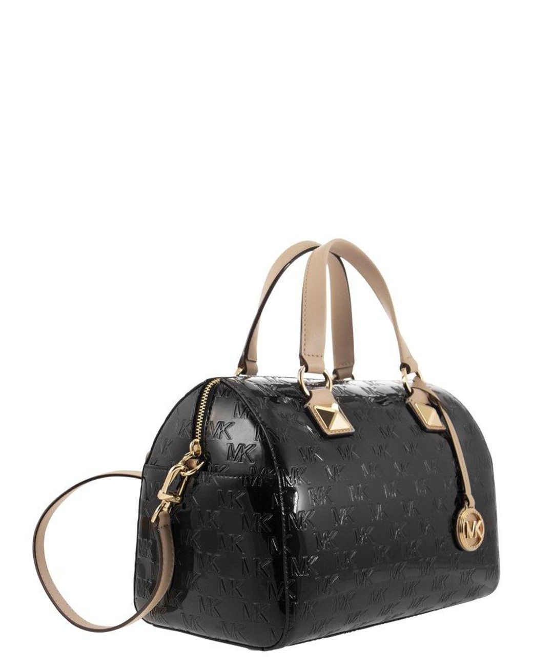Michael kors grayson clearance women's handbag satchel black