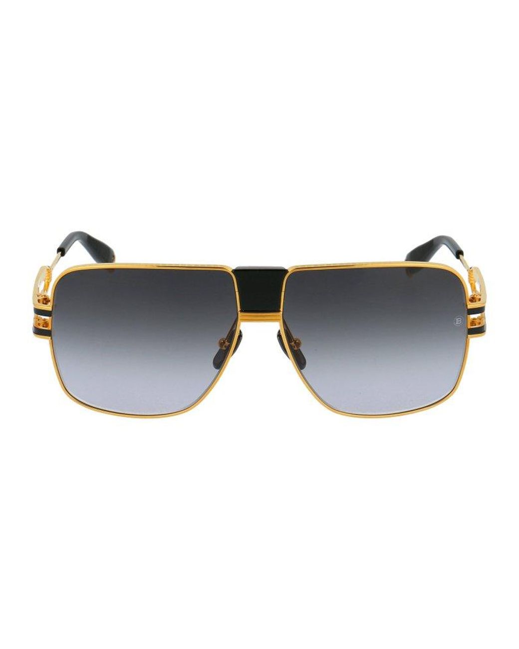 BALMAIN EYEWEAR X Akoni Gradient Lens Sunglasses in Gold (Metallic) for ...