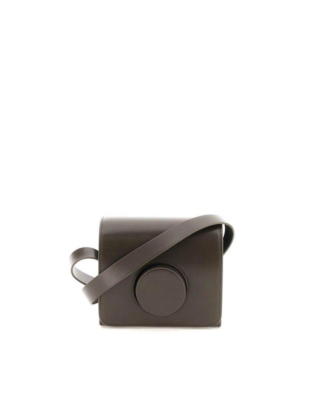 Lemaire Leather Camera Bag in Green Lyst