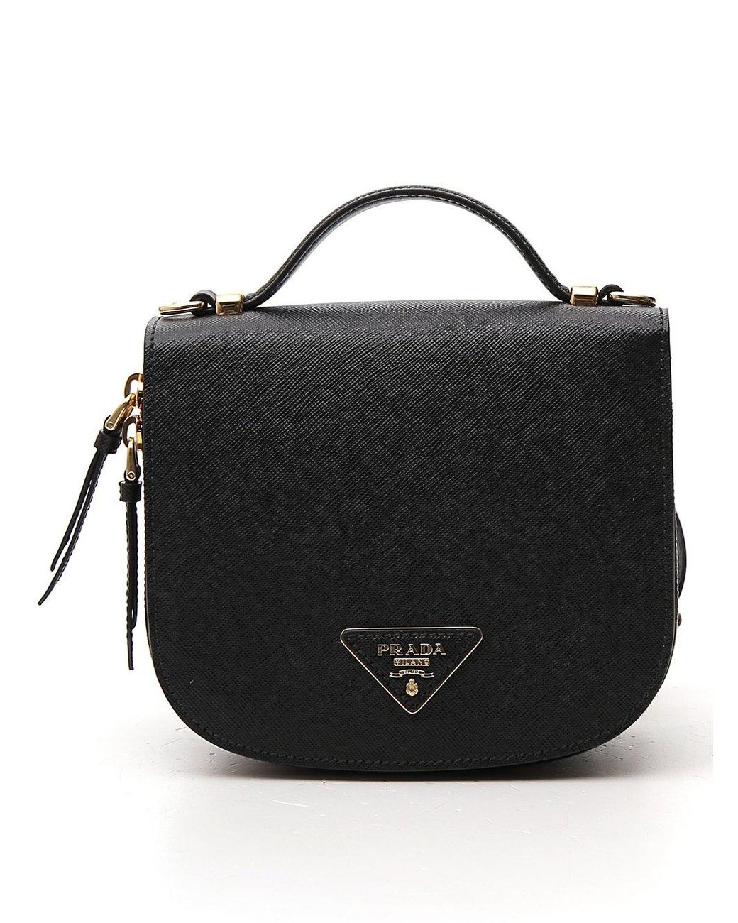 Prada Odette Leather Backpack in Black | Lyst Canada