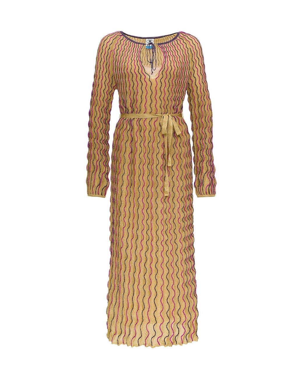M Missoni Synthetic Gold Dress in Metallic - Save 10% - Lyst