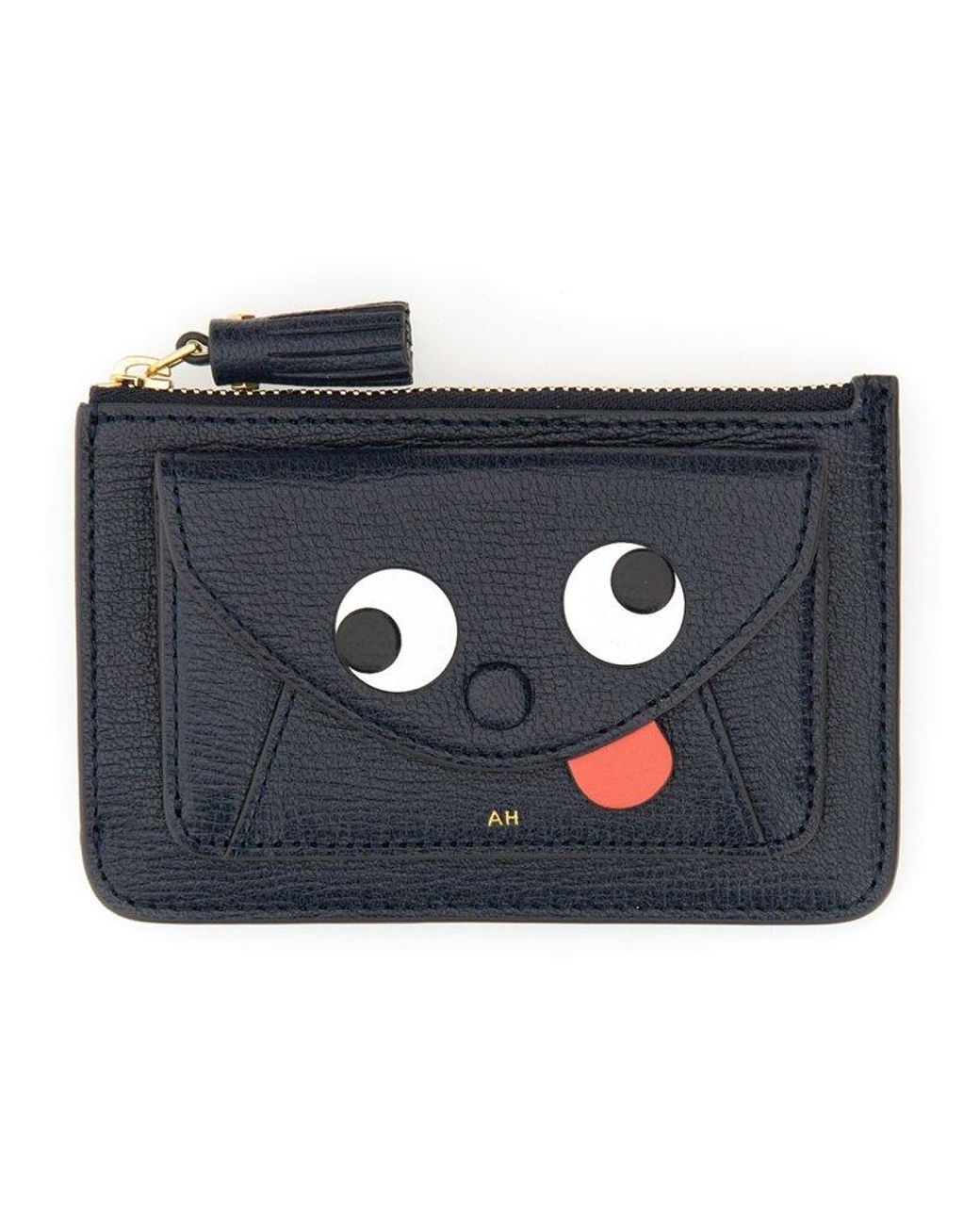 Anya Hindmarch Envelope Zip-up Card Holder in Blue | Lyst