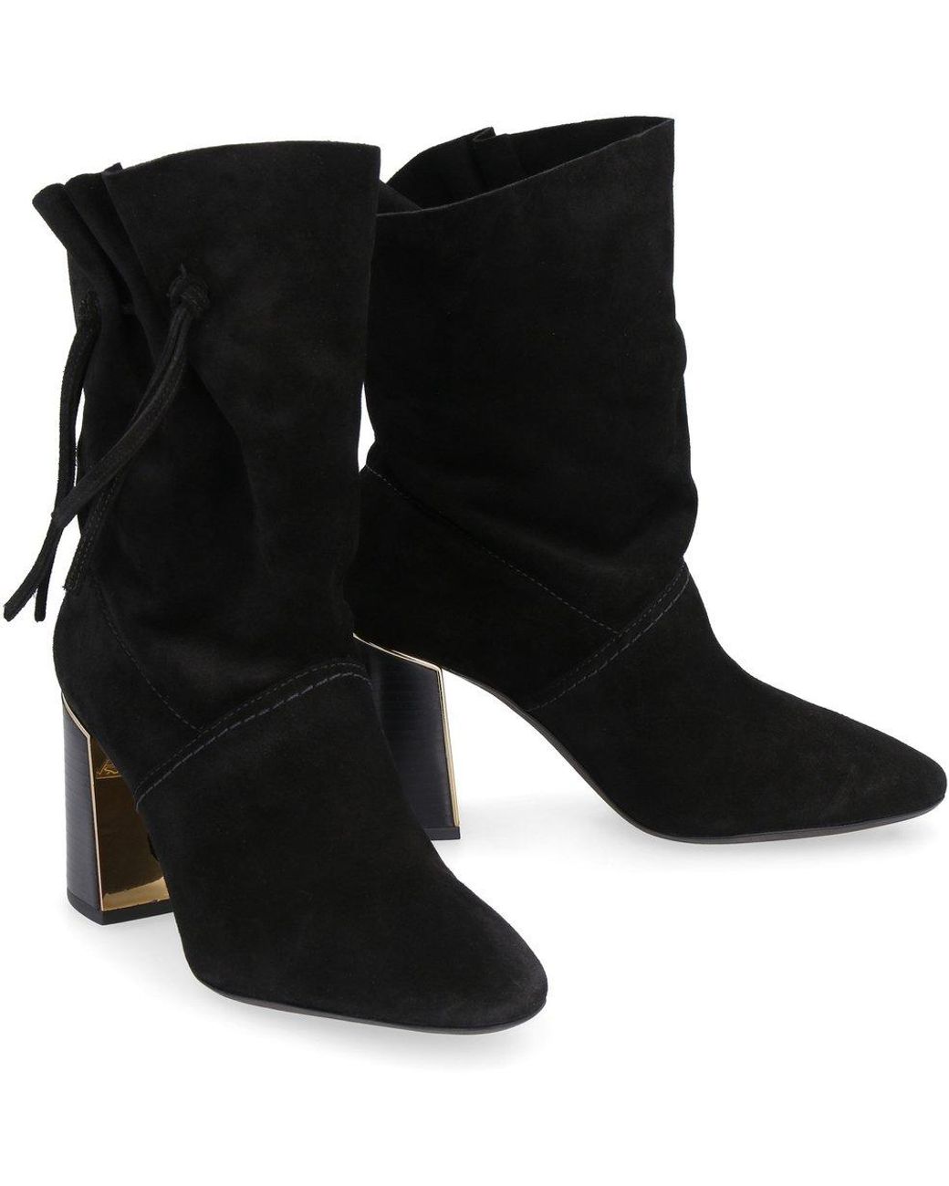 Tory Burch Gigi Ankle Boots in Black | Lyst