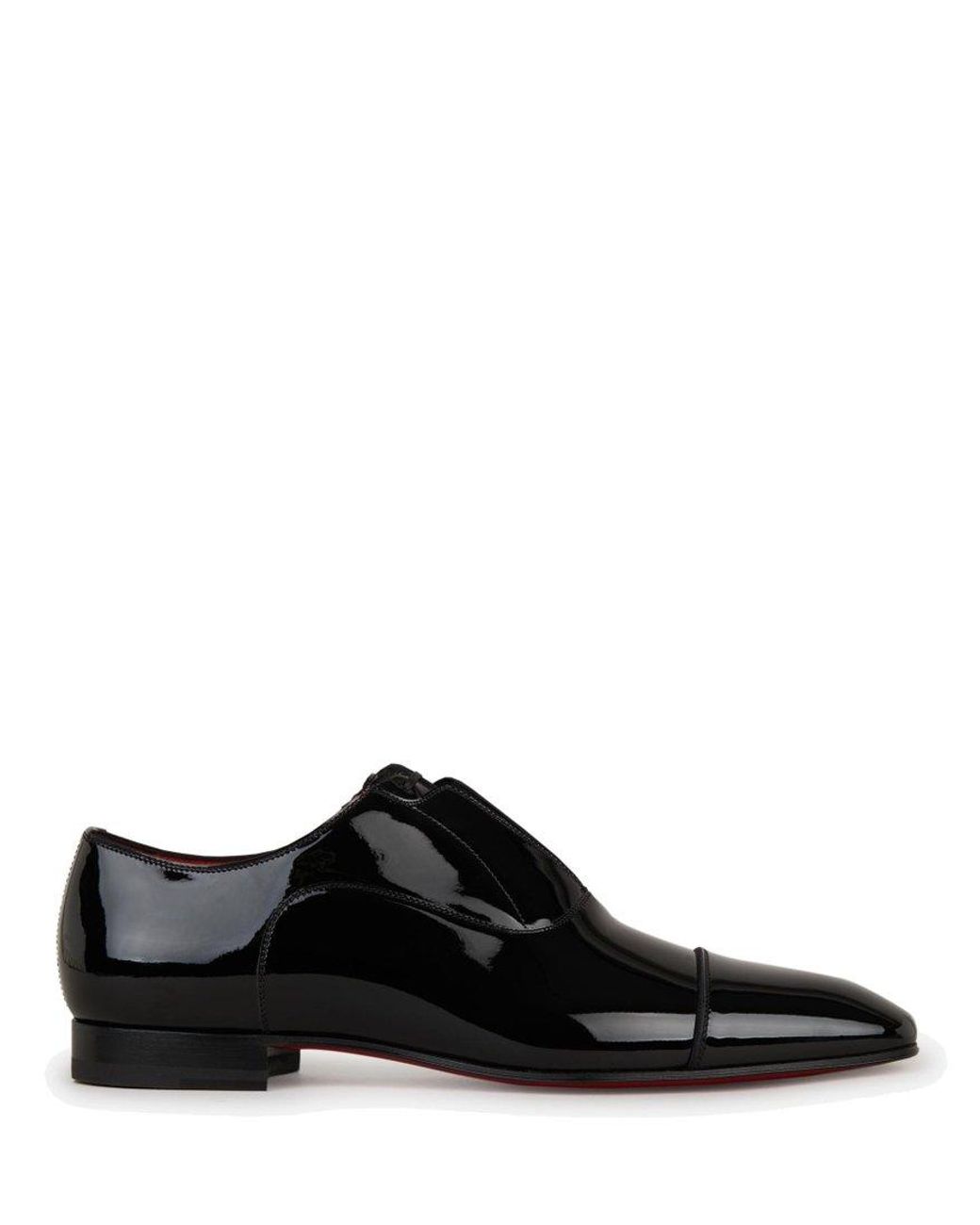 Christian Louboutin Men's Greghost Patent Leather Loafers