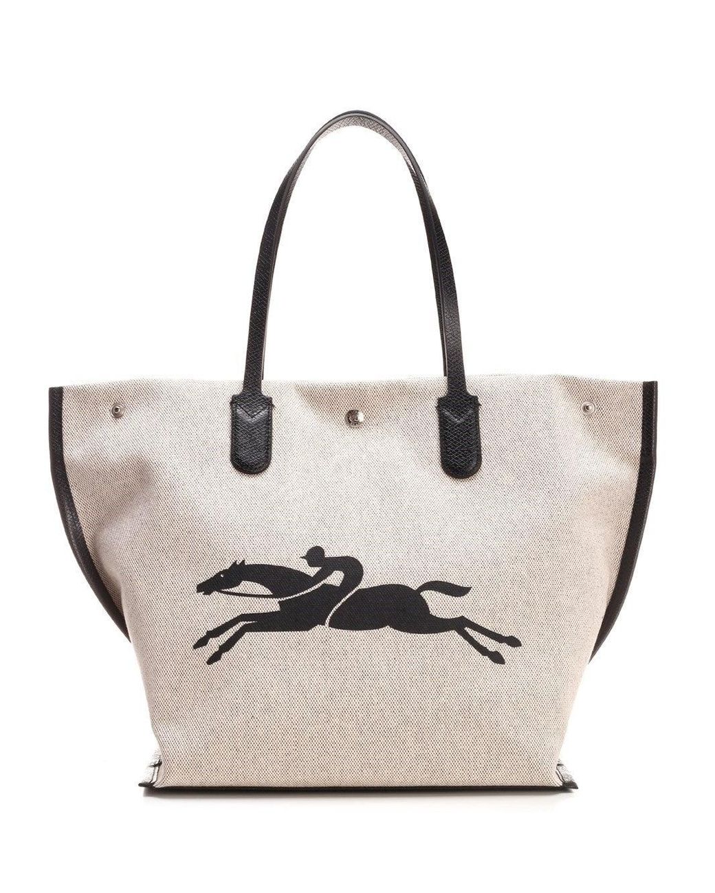 Longchamp Roseau Shopping Tote Bag in White Lyst