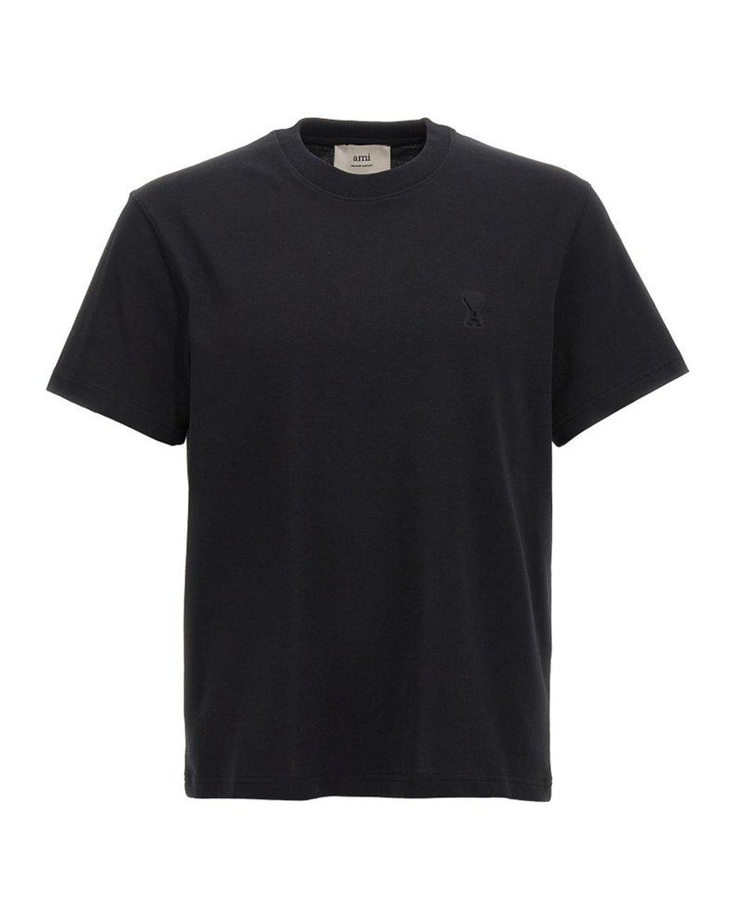 Ami Paris Ami De Coeur T-Shirt in Black for Men | Lyst