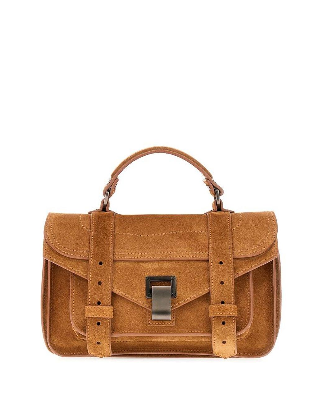 Proenza Schouler Ps1 Tiny Top Handle Bag in Brown Lyst UK