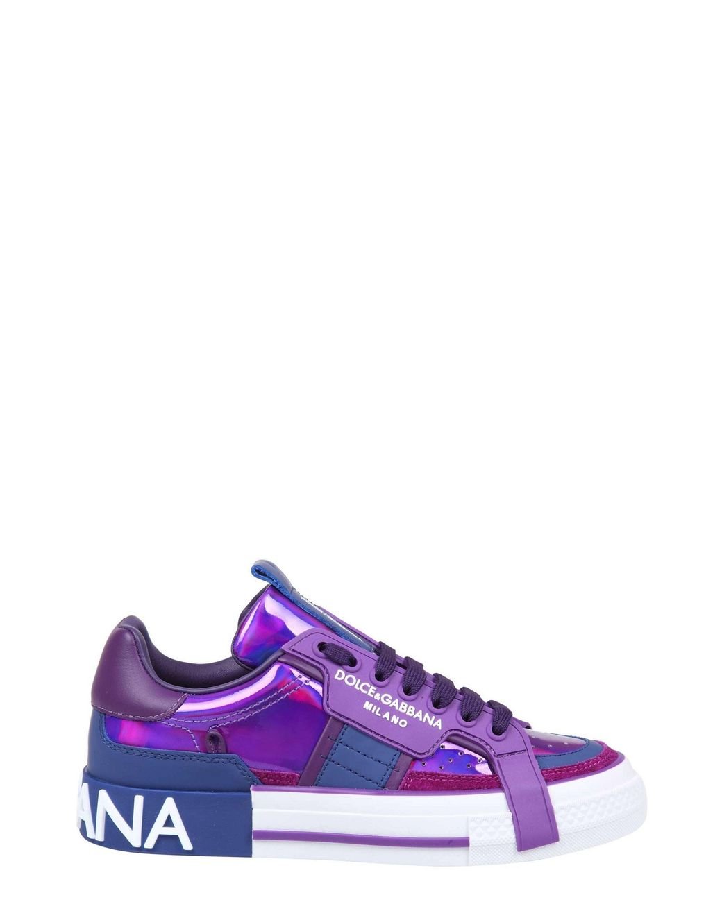 Dolce Gabbana Custom 2.zero Sneakers in Purple Lyst