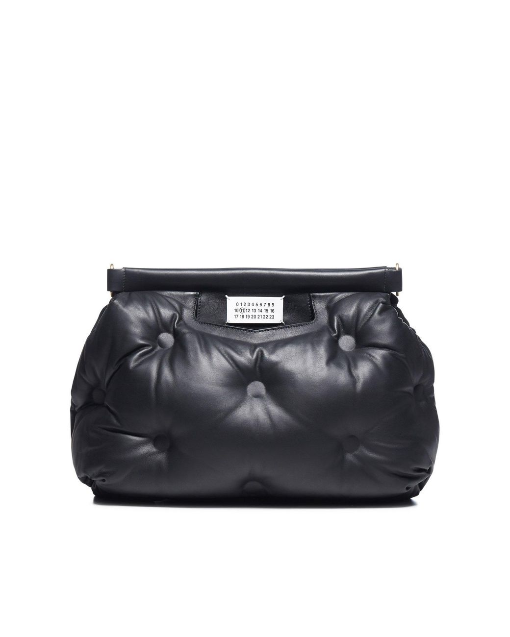 Maison Margiela Leather Glam Slam Shoulder Bag in Black - Lyst