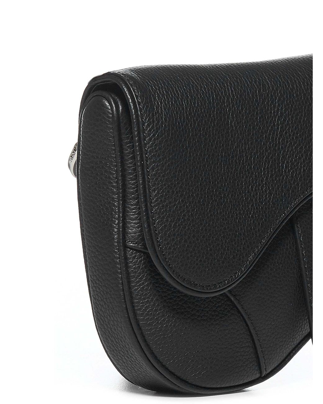 Mini Saddle Bag with Strap Beige and Black Dior Oblique Jacquard and Black  Grained Calfskin  DIOR US