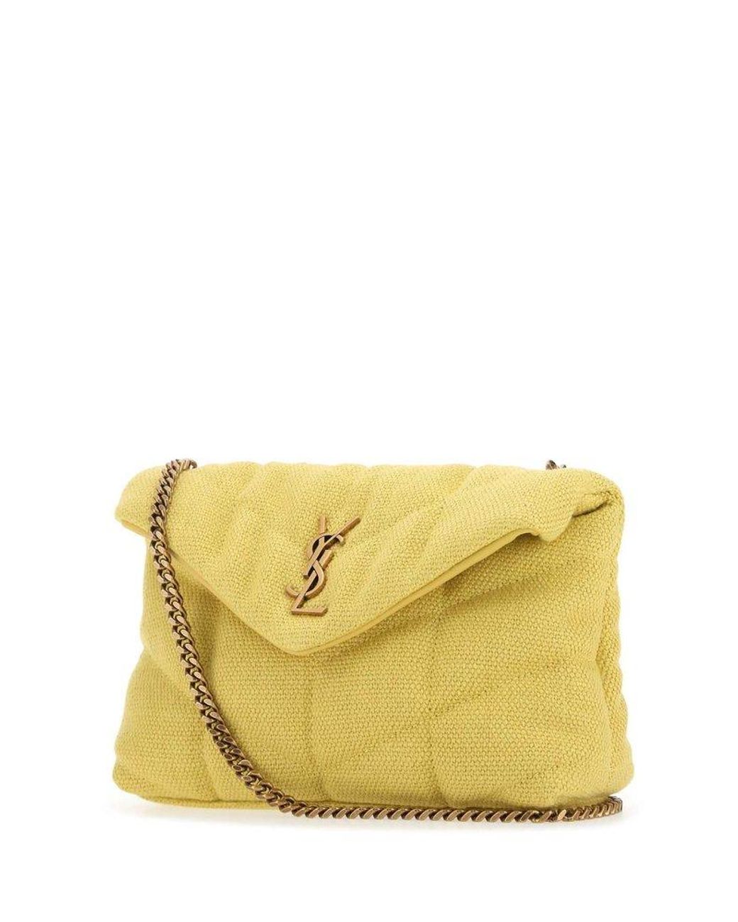 YSL Yellow Puffer Small Pouch – The Closet