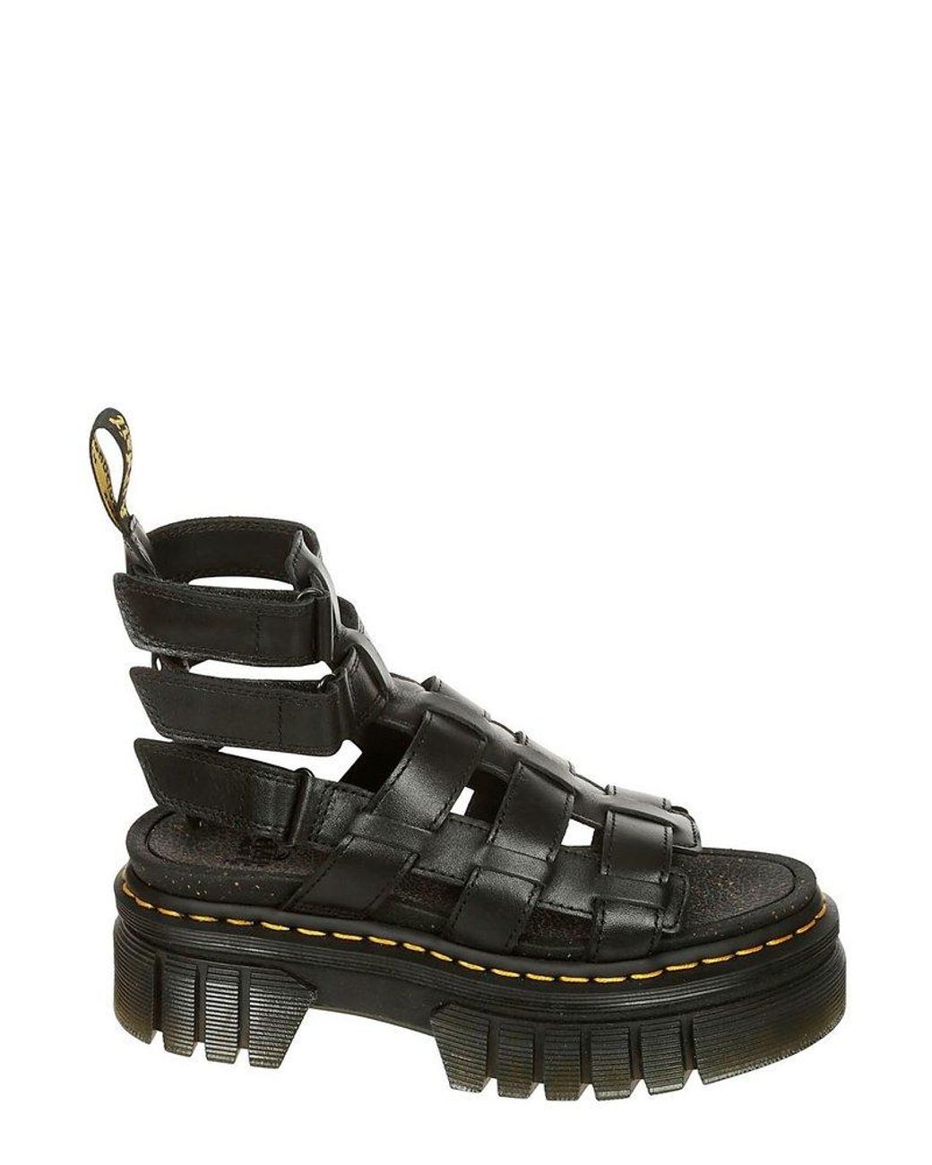 Dr. Martens Ricki Gladiator Strappydetail Platform Sandals in Black