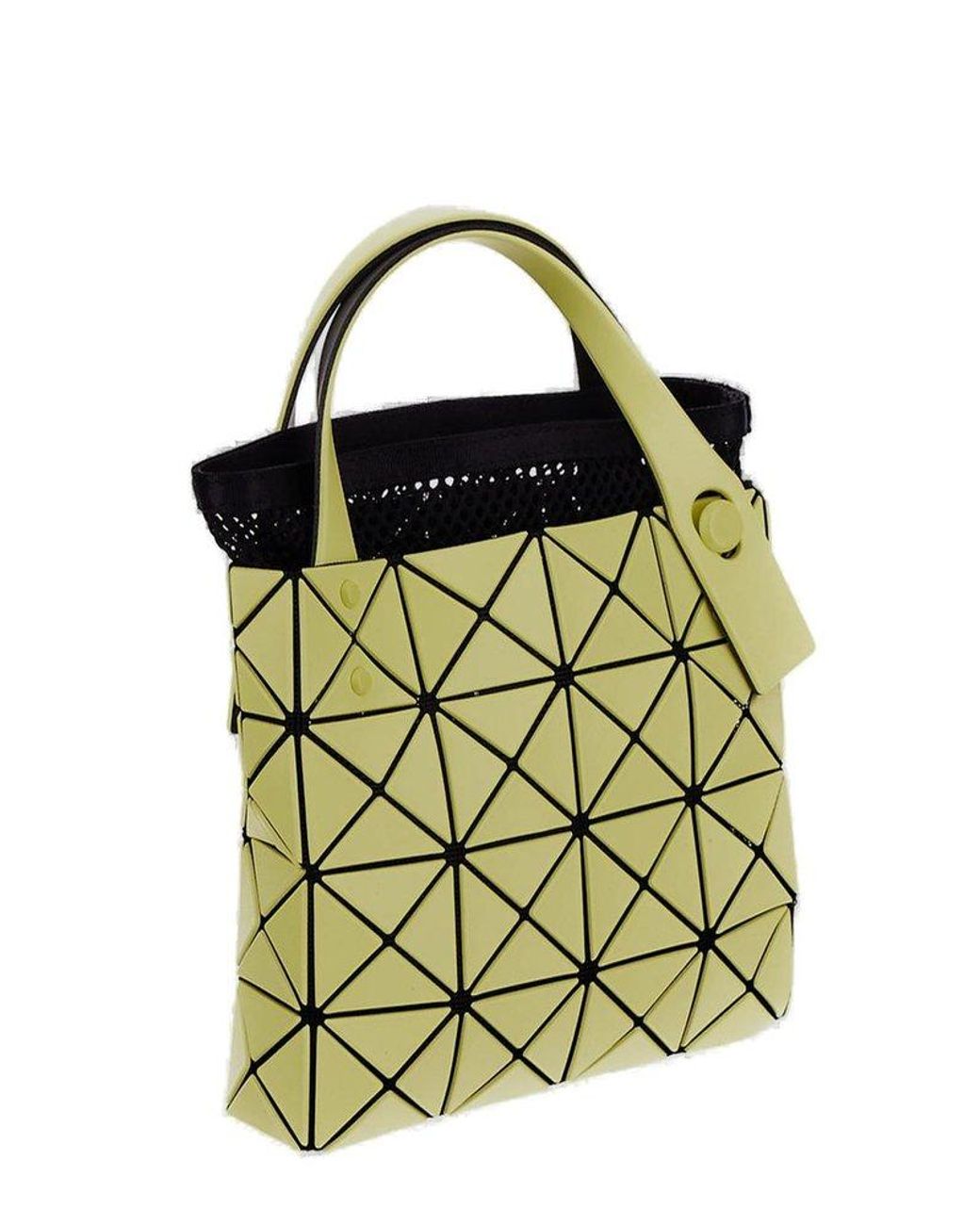Bao Bao Issey Miyake Geometric Pattern Handbag in Yellow | Lyst