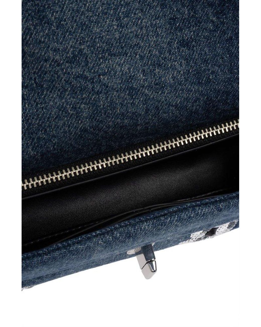 【MARC JACOBS】The Sequin Daisy Denim ミニバッグ Marc Jacobs The Mini Dual Sequin Daisy Denim Top Handle Bag