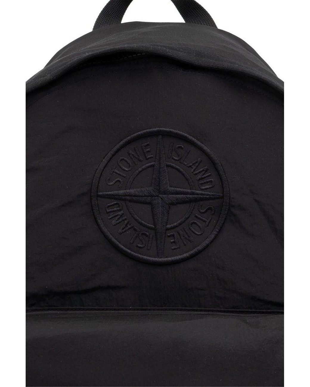 Stone Island Backpack With Logo in Black for Men Lyst UK