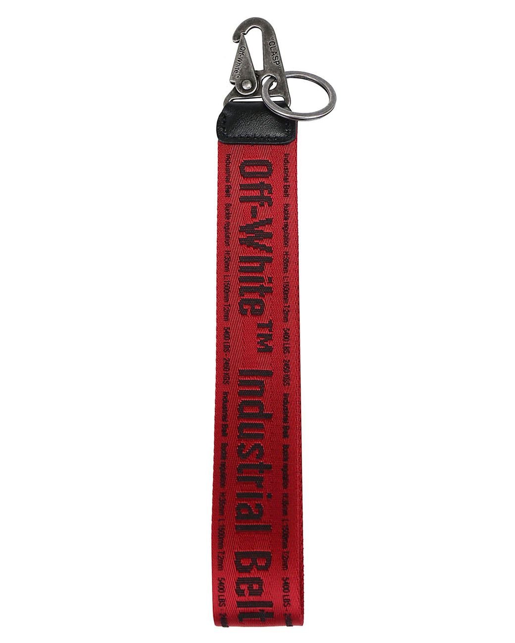 Off-White c/o Virgil Abloh Synthetic Industrial Keychain in Red 