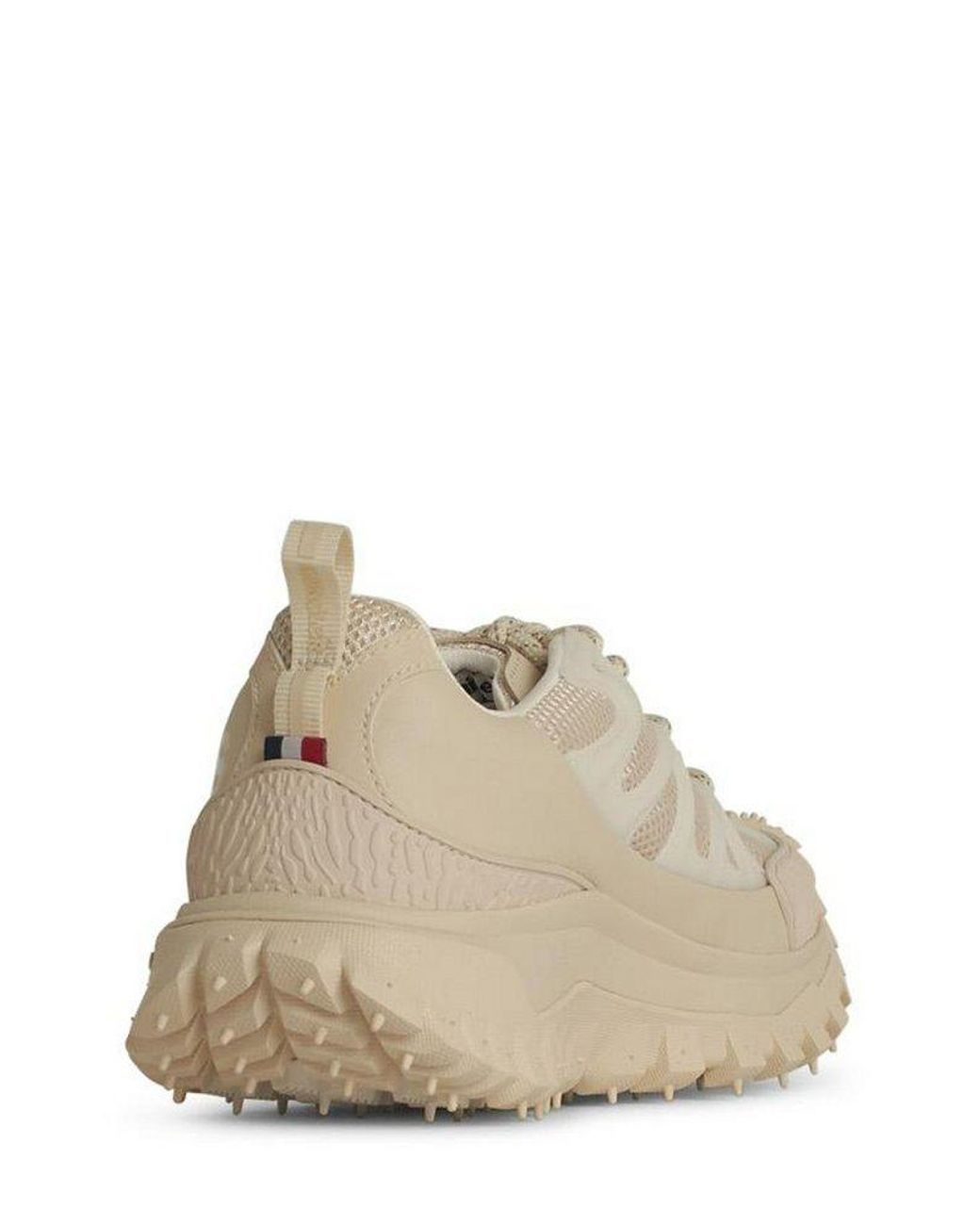 【送料&関税込】Moncler Ivory Trailgrip Amoeba Sneakers Moncler Trailgrip Amoeba Lace-Up Trainers in White | Lyst