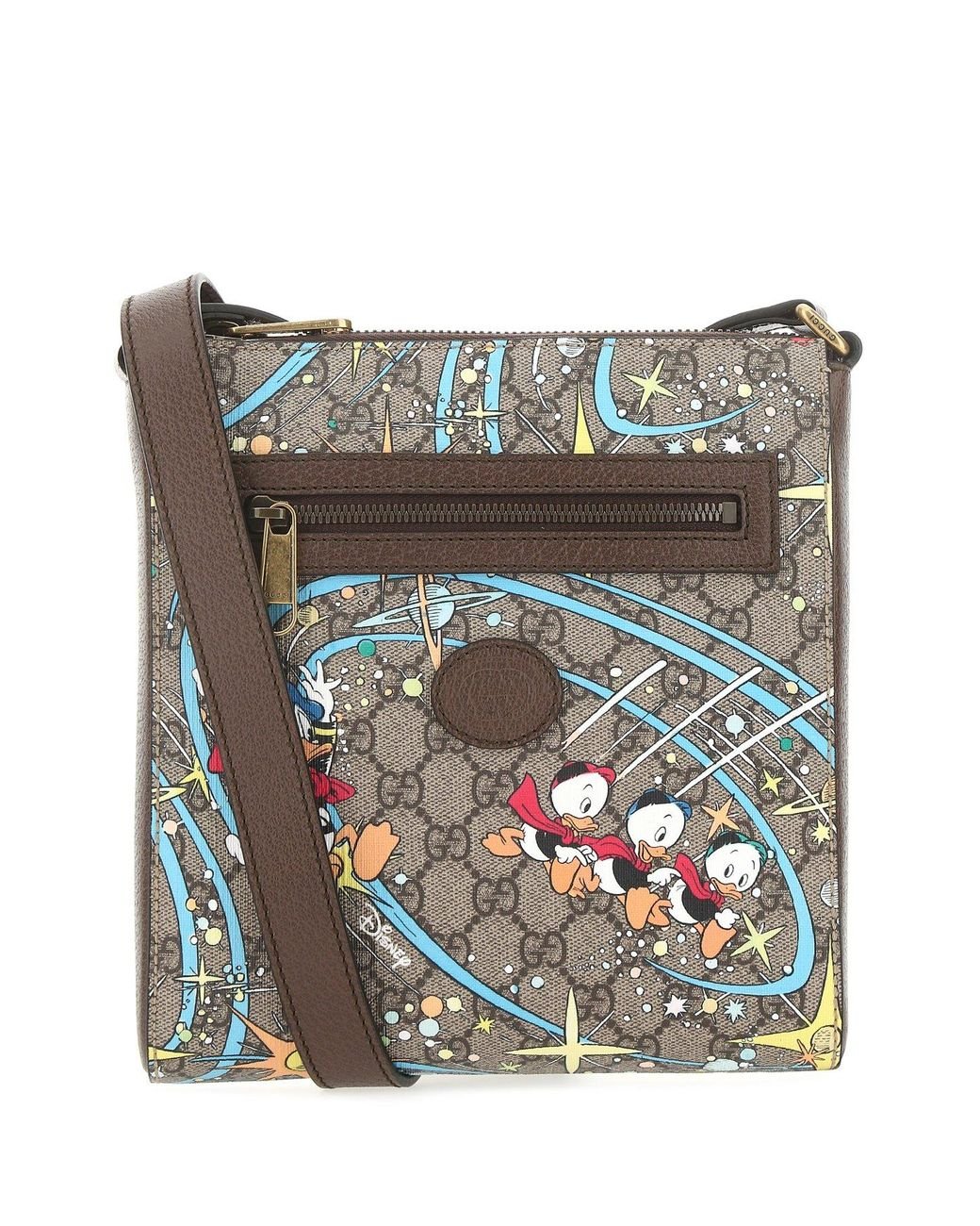 Gucci Canvas X Disney Donald Duck Printed Messenger Bag for Men Lyst