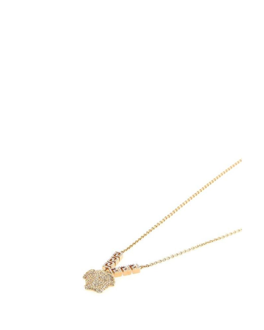 Versace La Medusa Embellished Pendant 