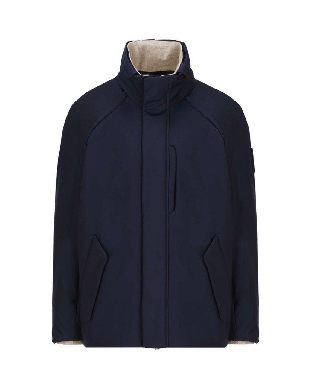 Loro Piana Icer Snow Wander Buttoned Jacket in Blue for Men | Lyst