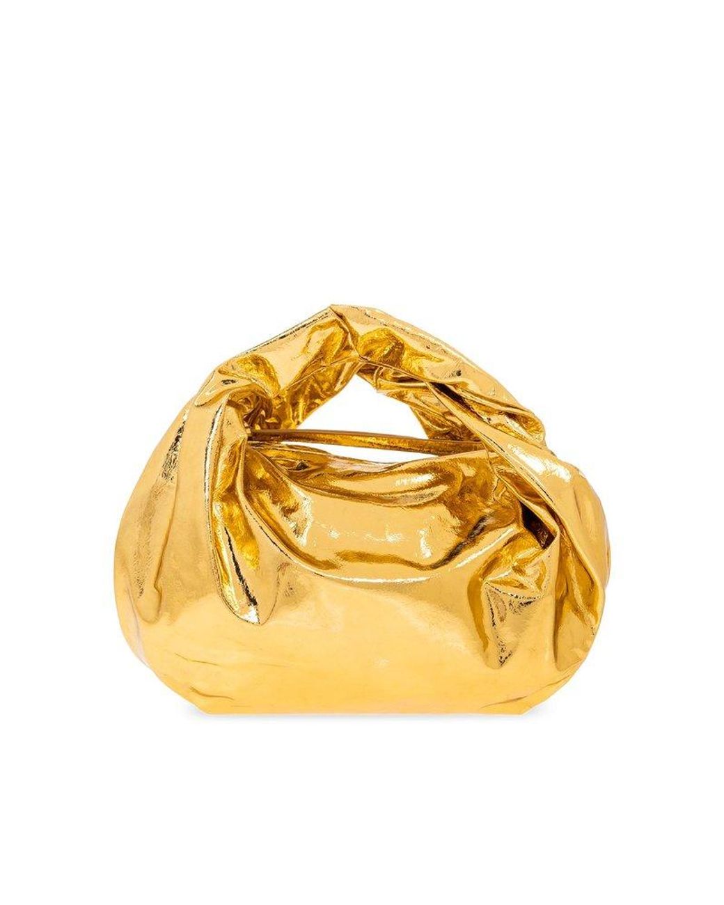 Dries Van Noten Shiny Zipped Handbag in Metallic | Lyst