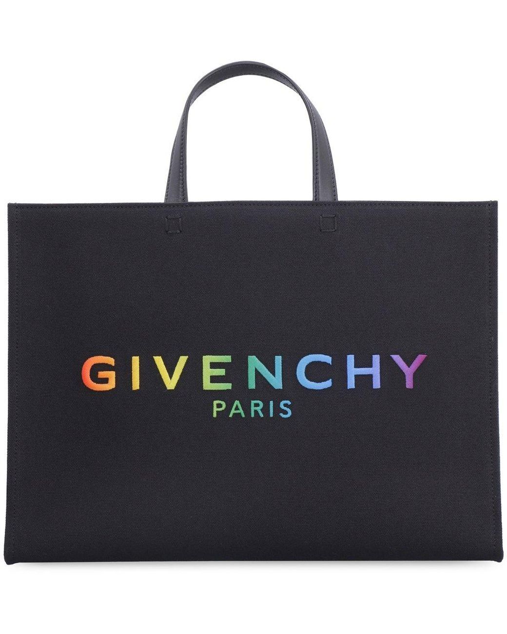 Givenchy Logo Detailed Top Handle Tote Bag in Black Lyst