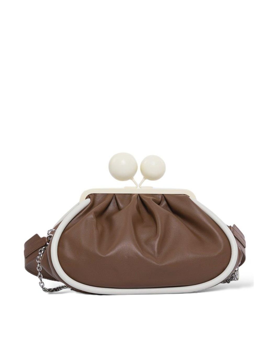 Weekend by Maxmara Pasticcino Medium Clutch Bag in Brown Lyst