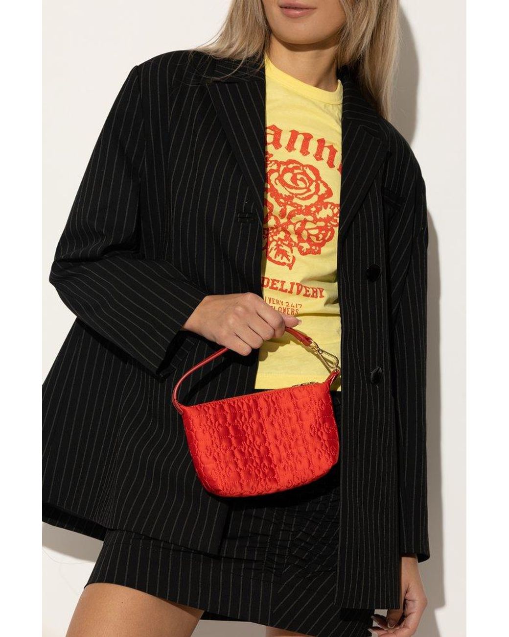 Ganni 'butterfly Small' Handbag in Red | Lyst