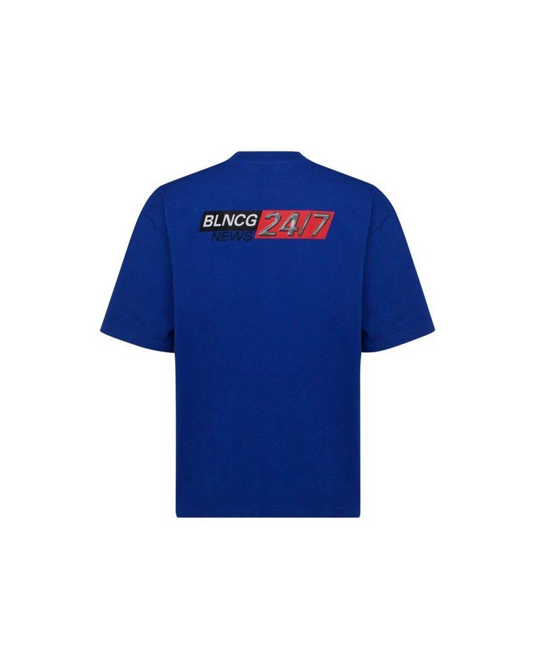 balenciaga 24 7 logo t shirt