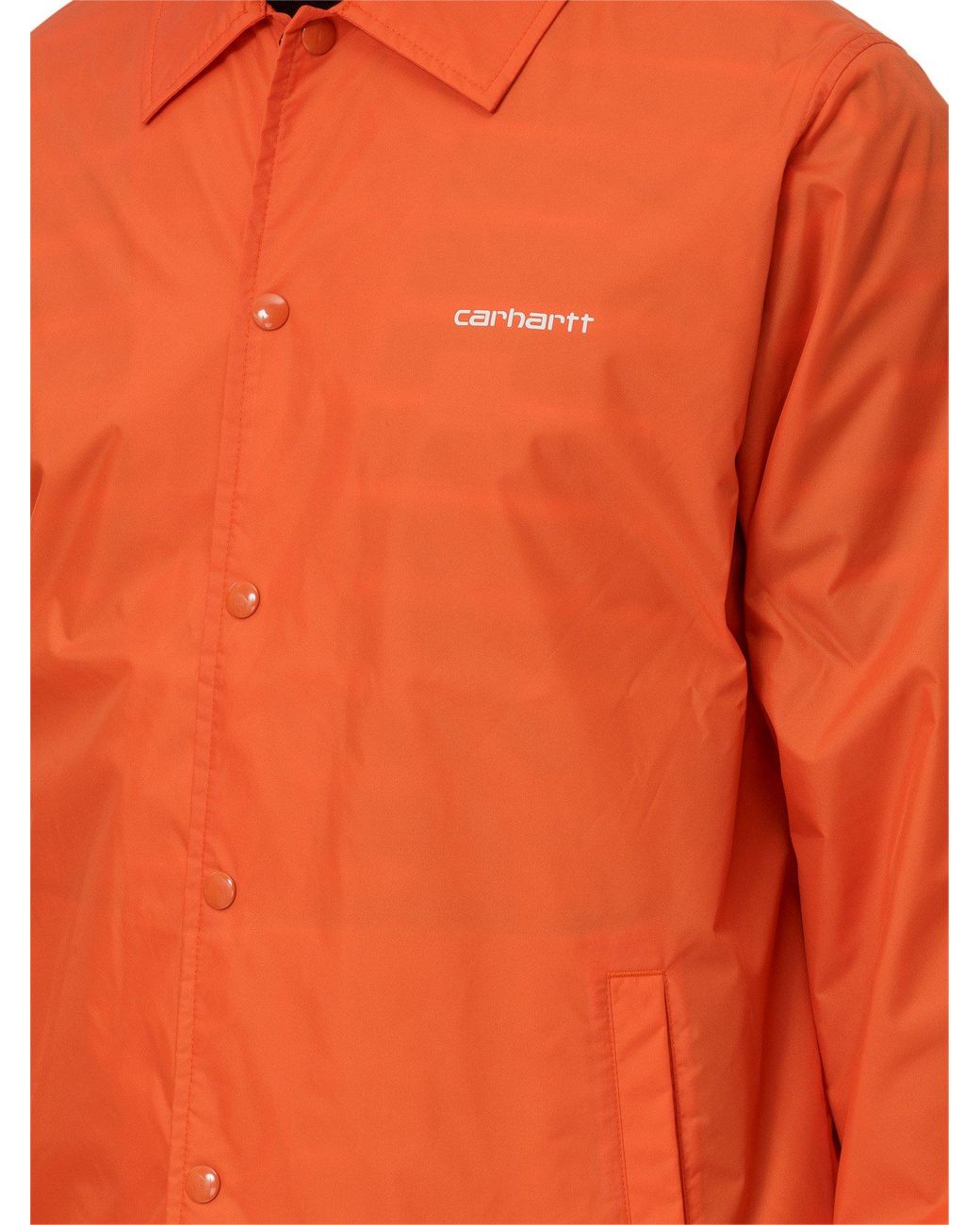 Carhartt WIP Drawstring Coach Jacket in Orange for Men | Lyst