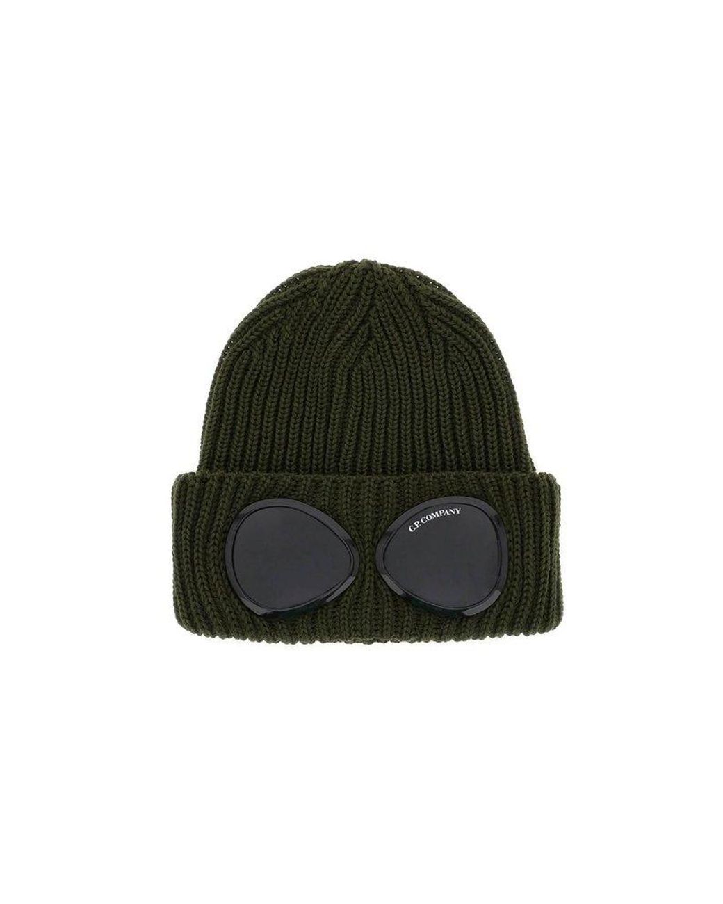 C.P. Company Goggle Beanie in Green for Men | Lyst